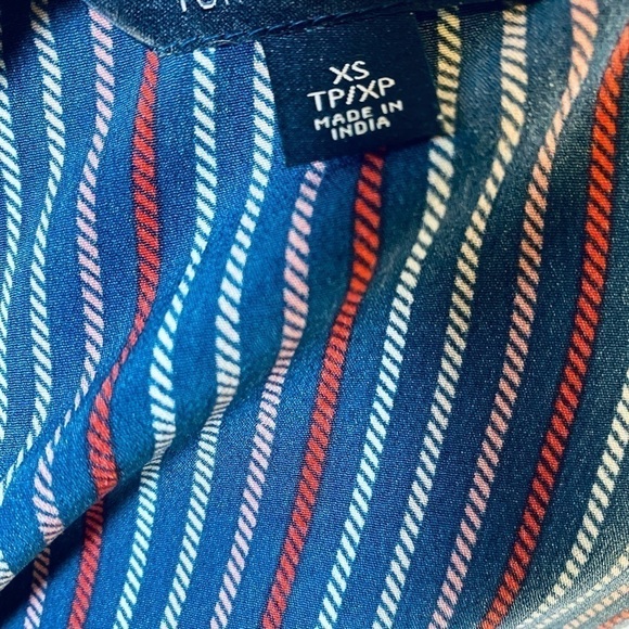 ⭐️TOMMY HILIFIGER Striped Sleeveless Shirt Dress with Belt - Picture 4 of 4